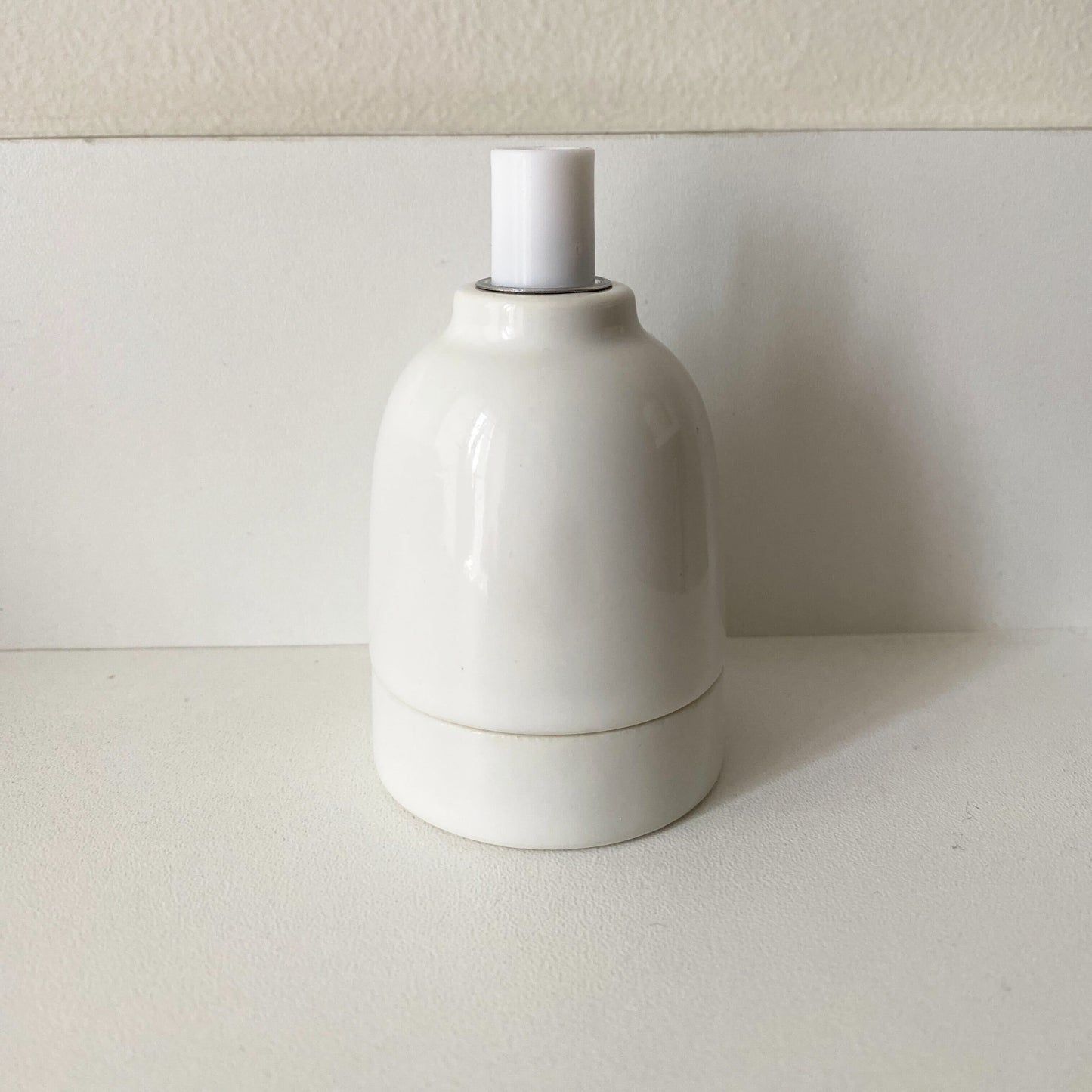 Porcelain Lamp Holder E27 Hanging Vintage Loft Retro Cottage Ceramic White