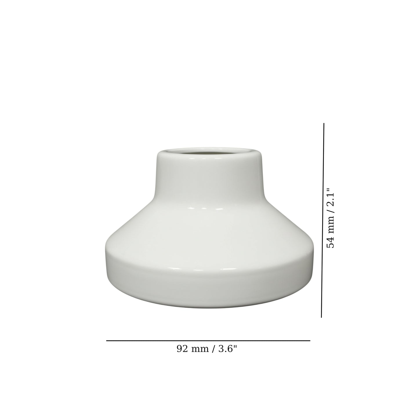white porcelain high frequency E27 lamp holder, measurements