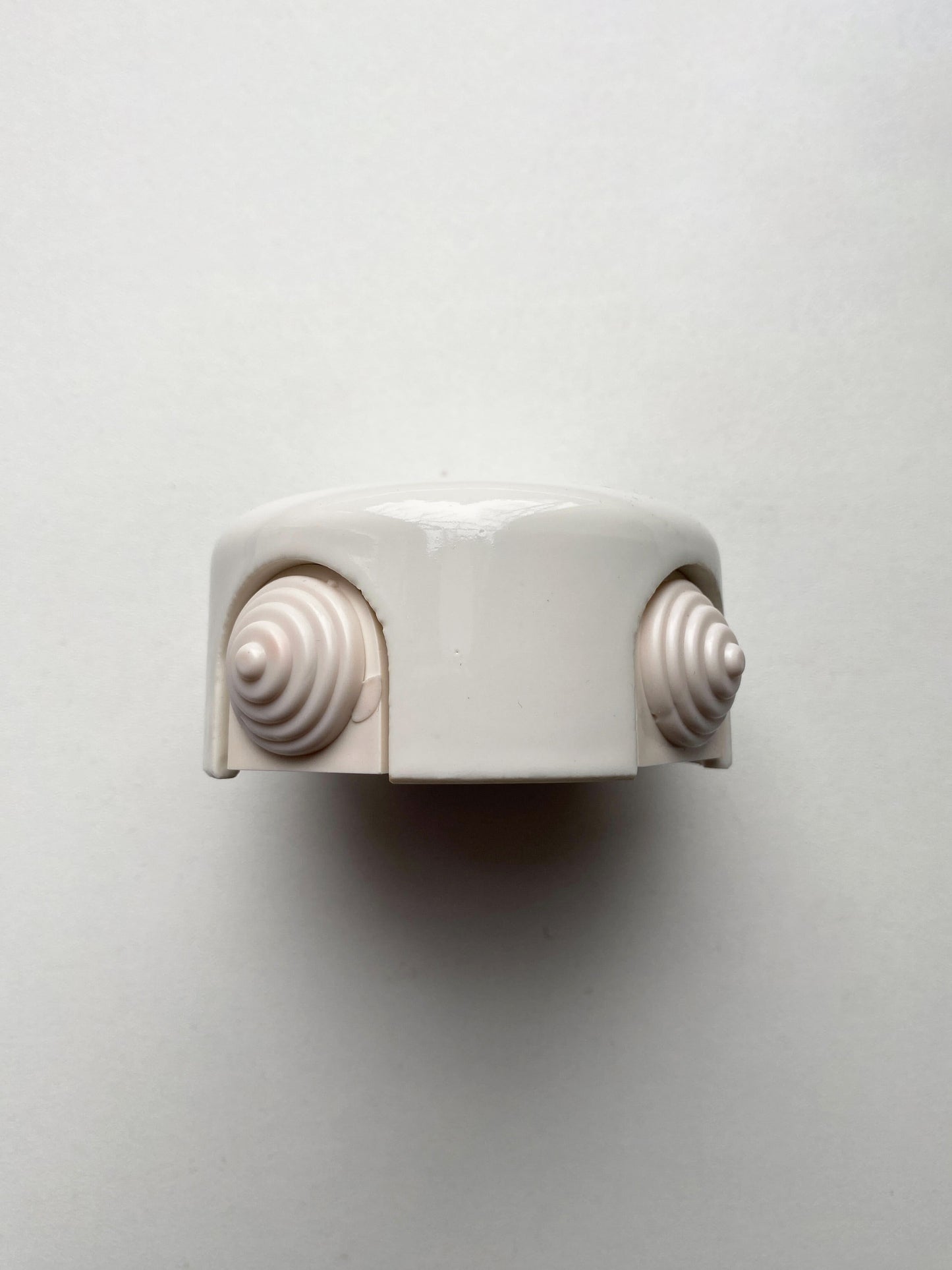 Porcelain Junction Box Loft Retro Cottage Ceramic Vintage Surface Mounting Black D90 x H45mm White