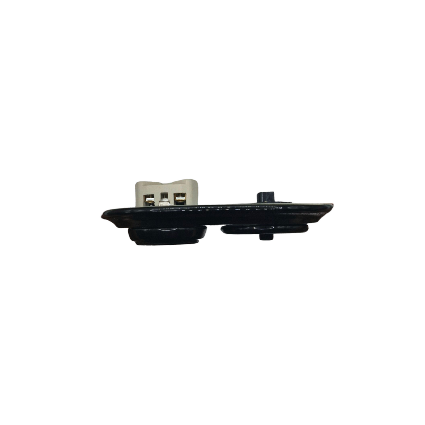 Porcelain Socket with Switch 1 Gang – Retro Loft Style | Vintage Design, Flush-Mounted, German Schuko Socket Black Ceramic
