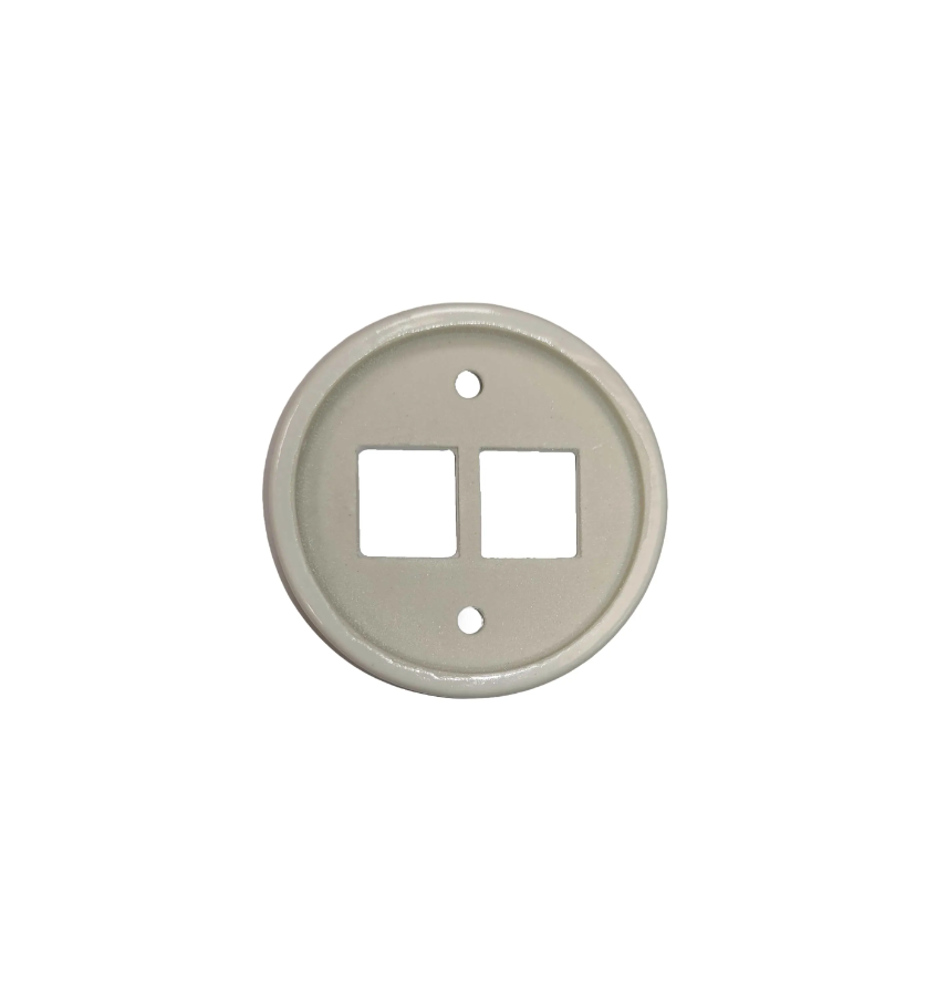 Retro Style Black Ceramic Internet Socket Cover Replacement Part For Flush Mounted Network CAT.5E Socket RJ45