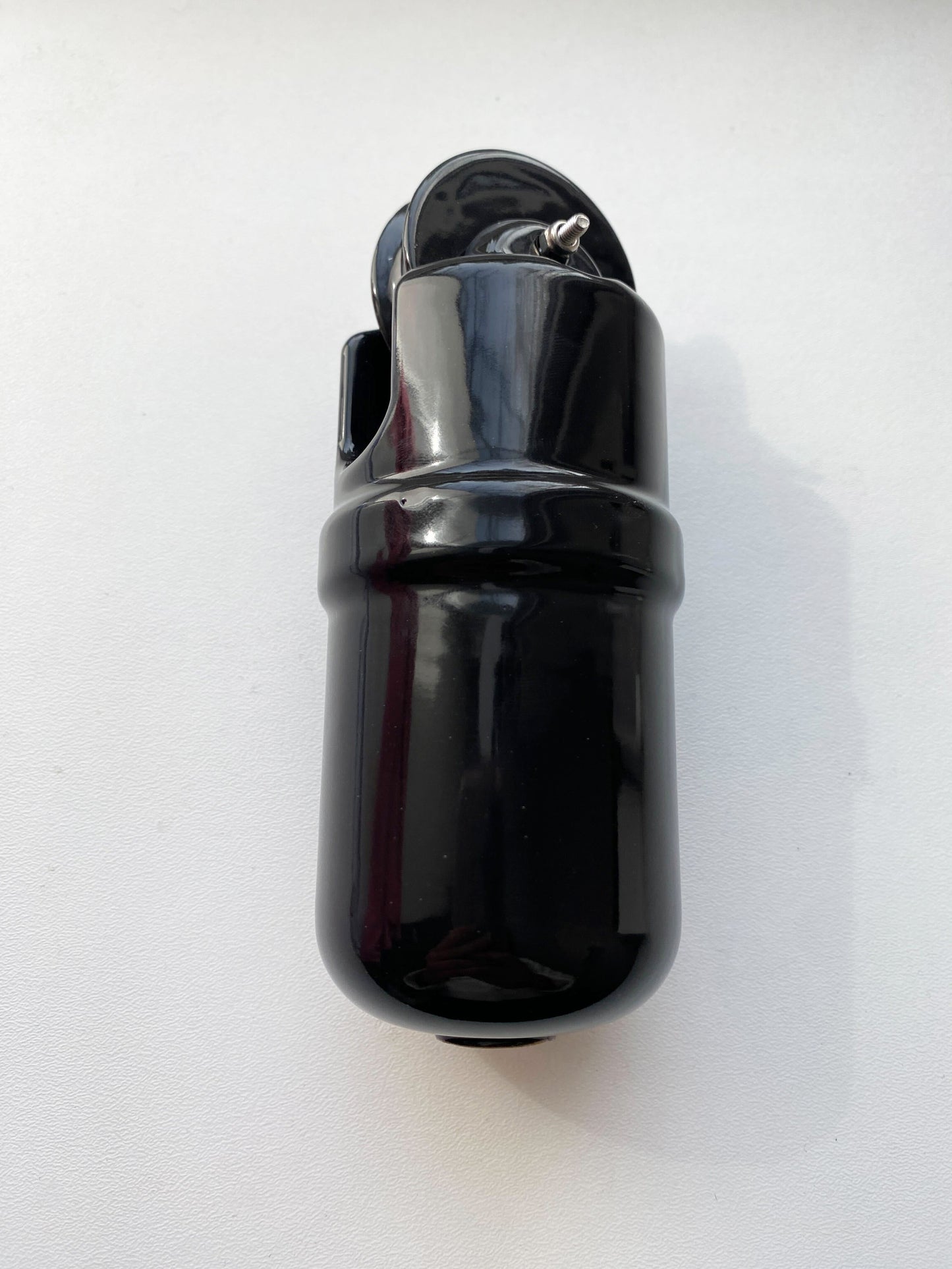Porcelain Counterweight Vintage Loft Retro Cottage Ceramic Surface Mounting Black