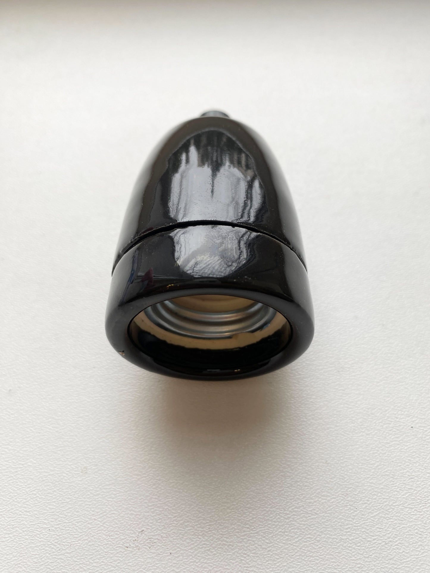 Porcelain Lamp Holder E27 Hanging Vintage Loft Retro Cottage Ceramic Black