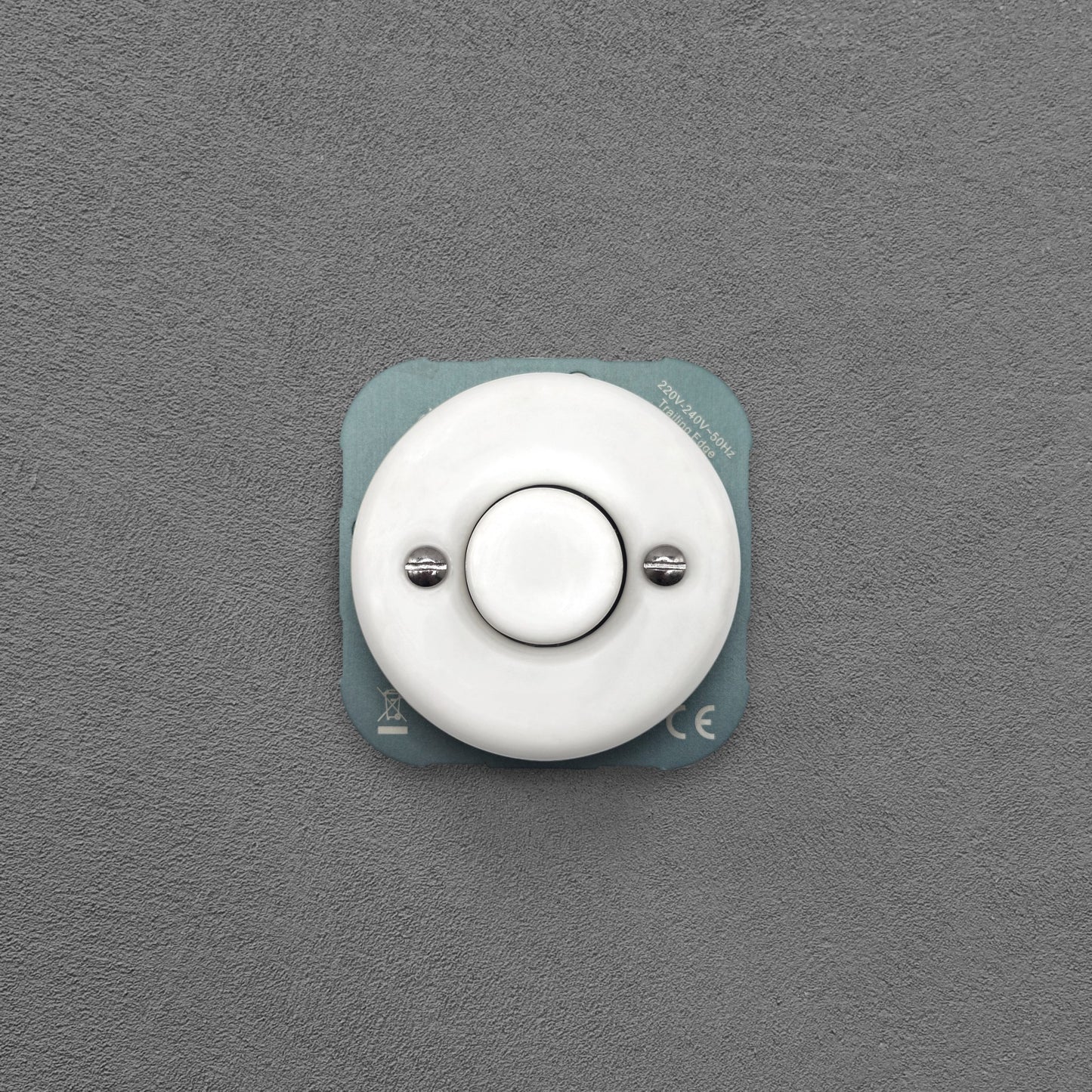White Porcelain Dimmer Connection Inner Part Two-Way Switch Flush-Mounted
