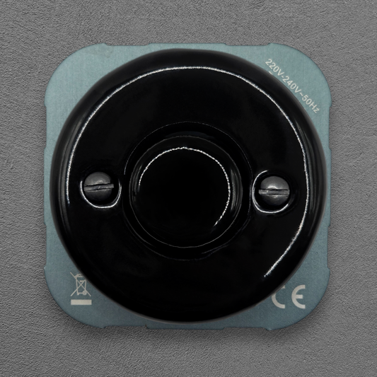 Black Porcelain Dimmer Connection Inner Part Two-Way Switch Flush-Mounted