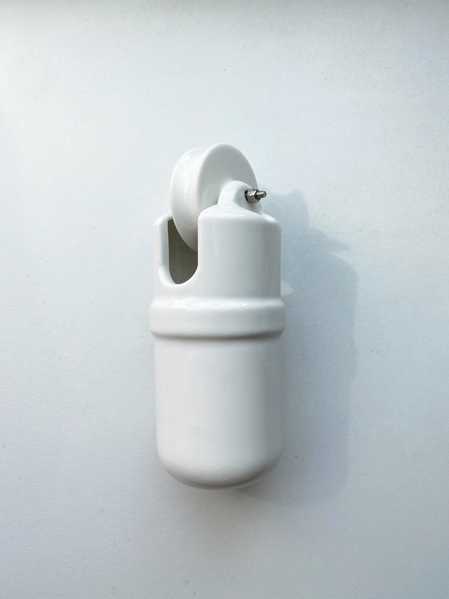 Porcelain Counterweight Vintage Loft Retro Cottage Ceramic Surface Mounting White