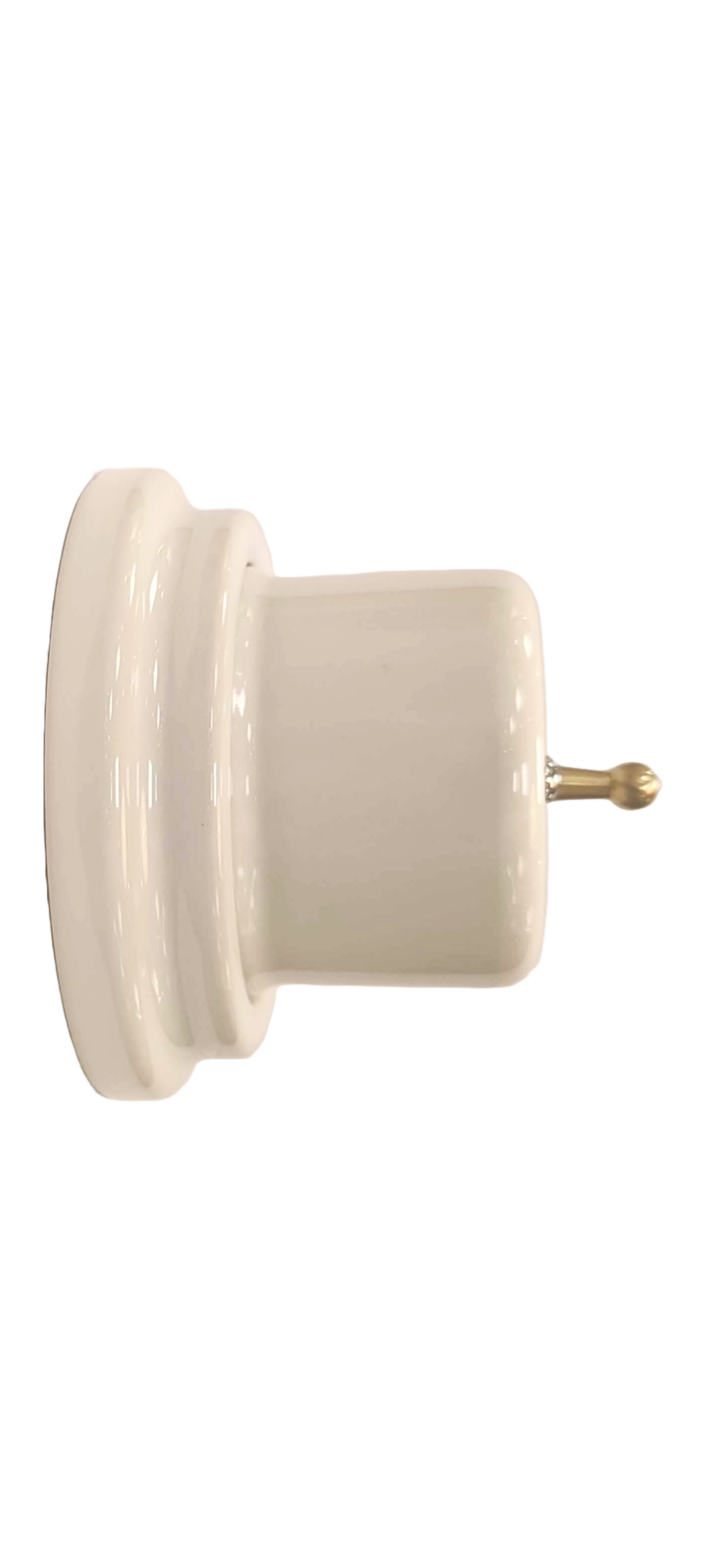Toggle Wall Light Switch Porcelain Cover 1 Crossing / Intermediate Switch Surface Mounted Loft Retro Vintage Cottage Ceramic White