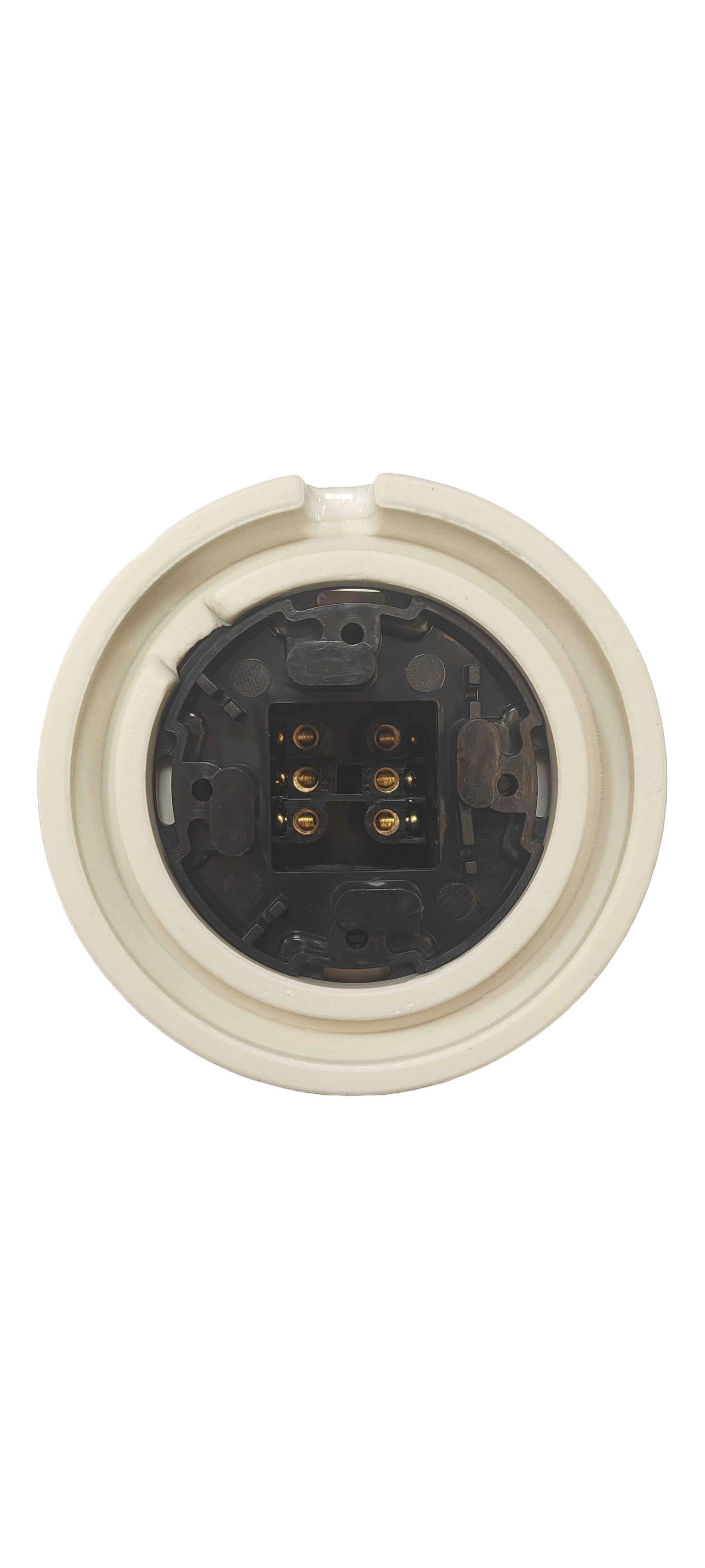 Toggle Wall Light Switch Porcelain Cover 1 Crossing / Intermediate Switch Surface Mounted Loft Retro Vintage Cottage Ceramic White