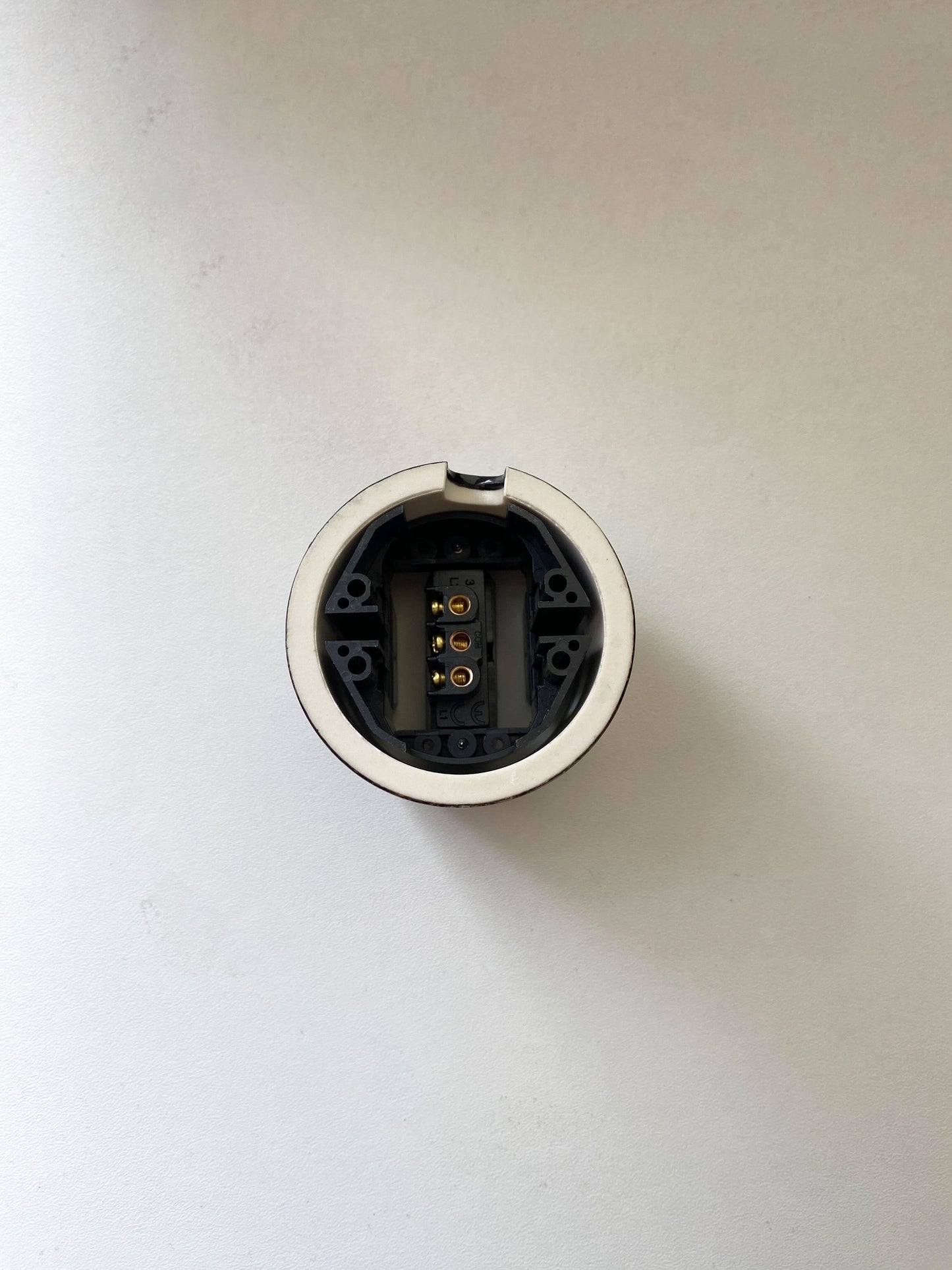 Light Switch Porcelain Loft Retro 1 Gang Two-way Surface-Mounting Vintage Cottage Ceramic Black