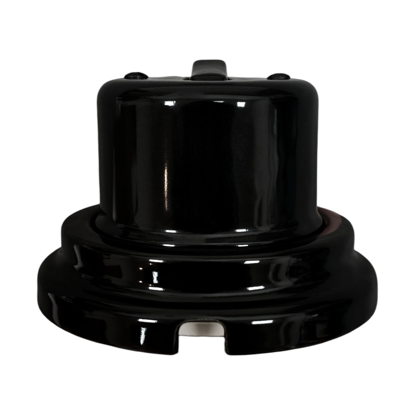 Surface-Mounting 1 Gang Two-Way Light Switch Porcelain Loft Retro Vintage Cottage Ceramic Black