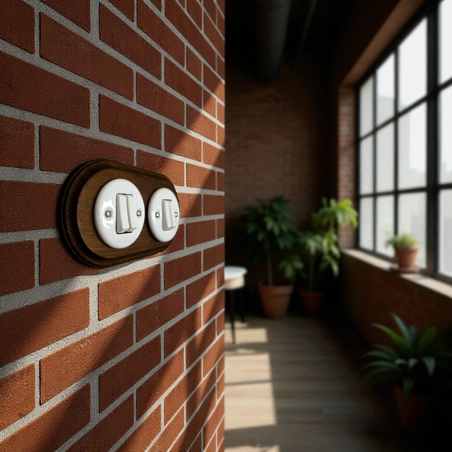 Flush Mounted Wooden Sockets