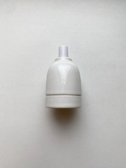 Porcelain Lamp Holder E27 Hanging Vintage Loft Retro Cottage Ceramic White