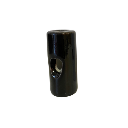 Porcelain Cable Decentraliser Surface Mounting Vintage Loft Retro Cottage Ceramic Black