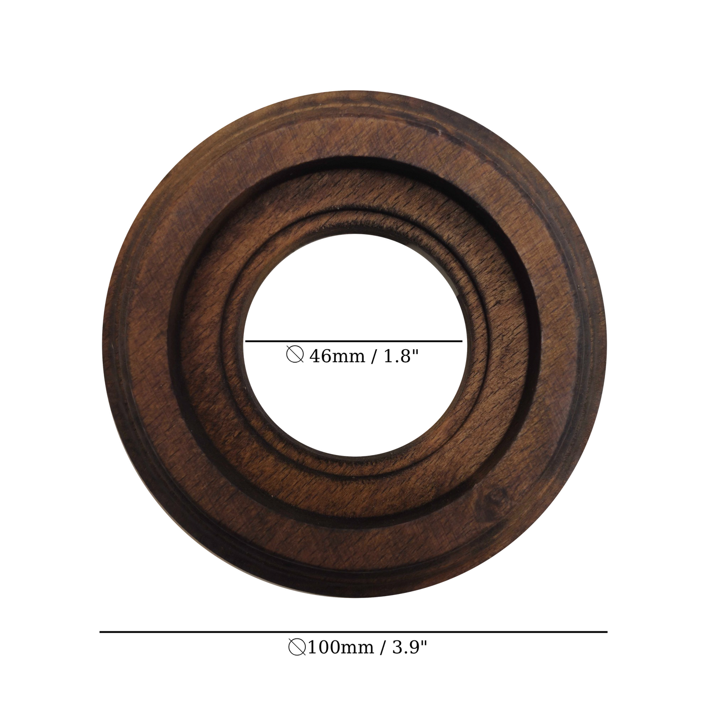 Surface Mount Socket and Switch Single Frame in Dark Brown