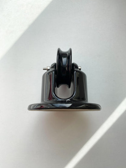 Porcelain Pulley Vintage Loft Retro Cottage Ceramic Surface Mounting Black