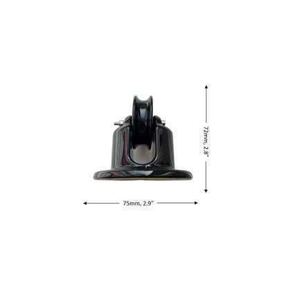 Porcelain Pulley Vintage Loft Retro Cottage Ceramic Surface Mounting Black
