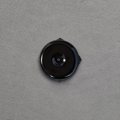 Porcelain Junction Box Loft Retro Vintage Cottage Ceramic Surface Mounting Black