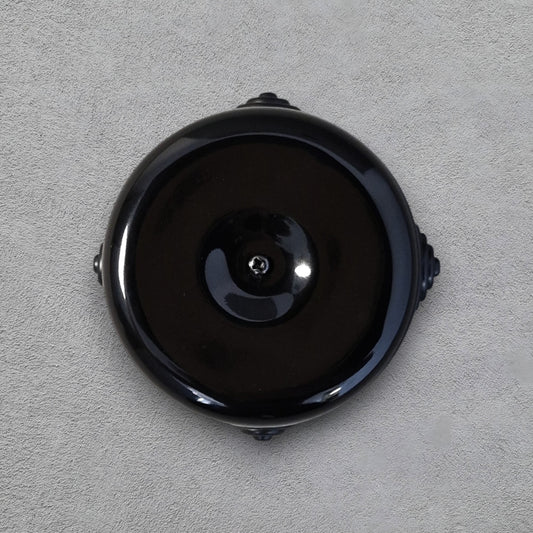 Porcelain Junction Box Loft Retro Vintage Cottage Ceramic Surface Mounting Black
