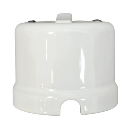 Surface Mount 1-Gang Rocker Doorbell Switch Insert - White Porcelain