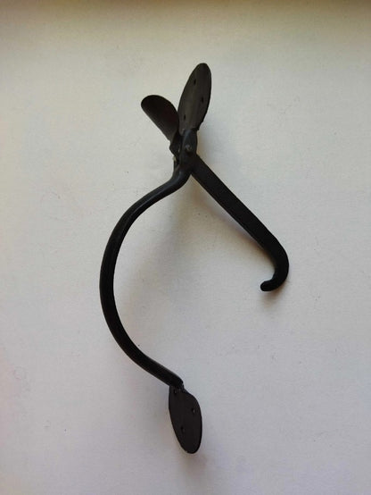 Handforged Iron Suffolk Thumb Latch Penny-End Cottage Period Home Antique Door Black