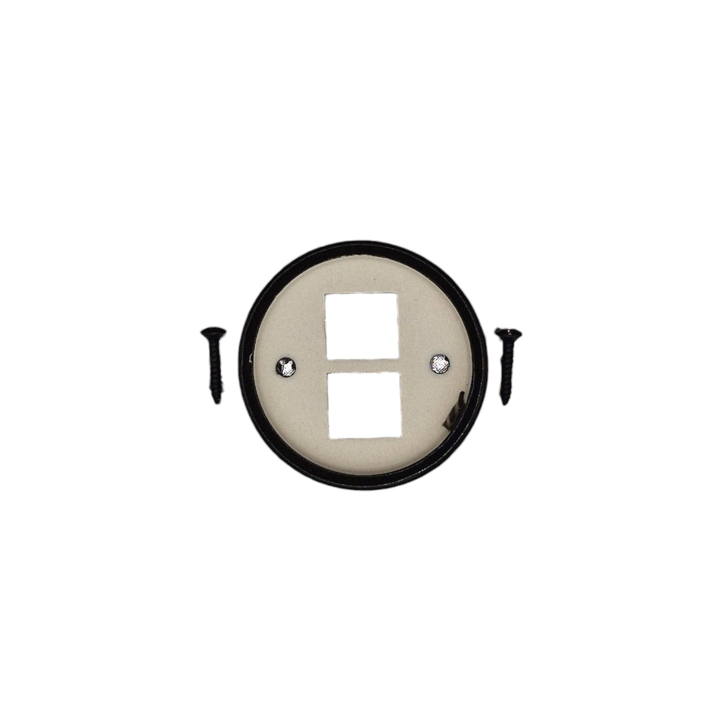 Retro Style Black Ceramic Internet Socket Cover Replacement Part For Flush Mounted Network CAT.5E Socket RJ45