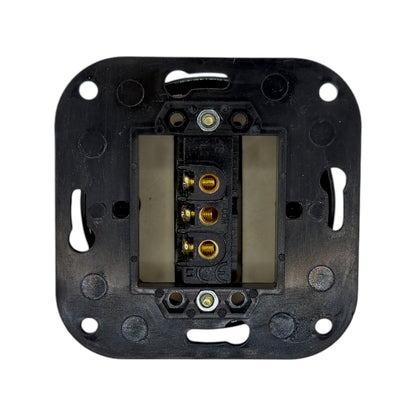Light Switch Porcelain Loft Retro 1-gang Connection Inner Part Two-way Flush-Mounting Vintage Cottage Ceramic Black