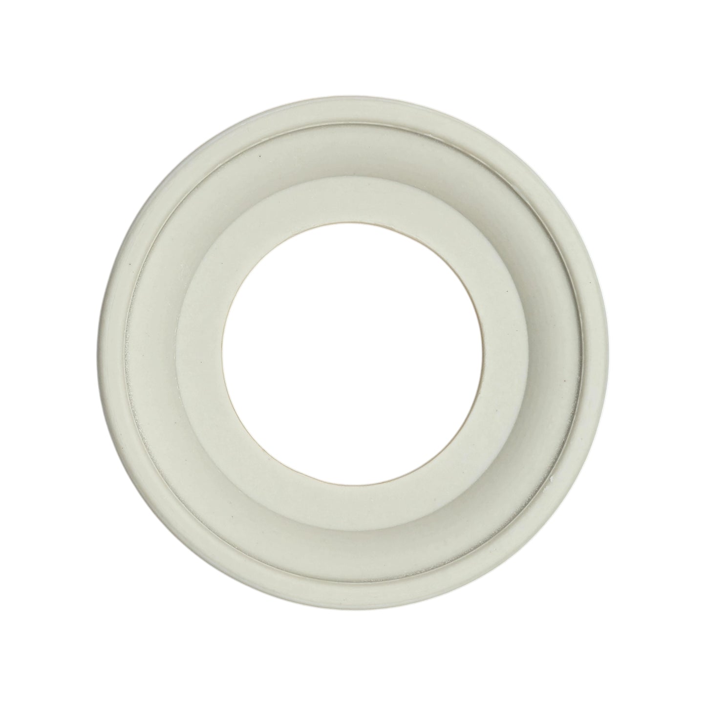 white porcelain single frame, flush-mount, back