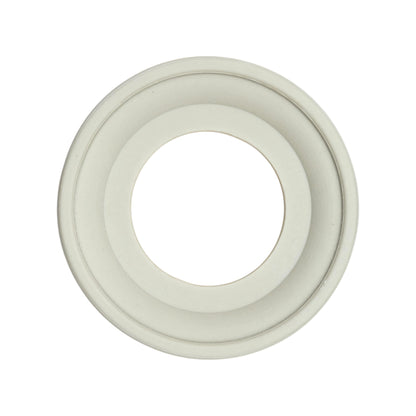 white porcelain single frame, flush-mount, back