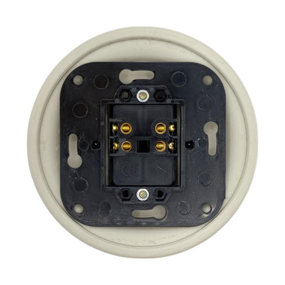 white porcelain 1gang2way big key light switch, flush-mount, back