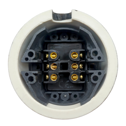 black porcelain 2gang2way toggle switch insert, surface-mount, back