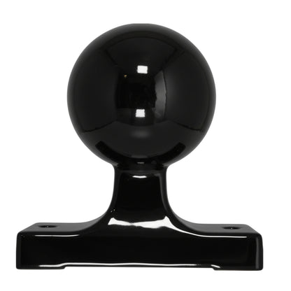 black porcelain wall mount E27 lamp holder, back