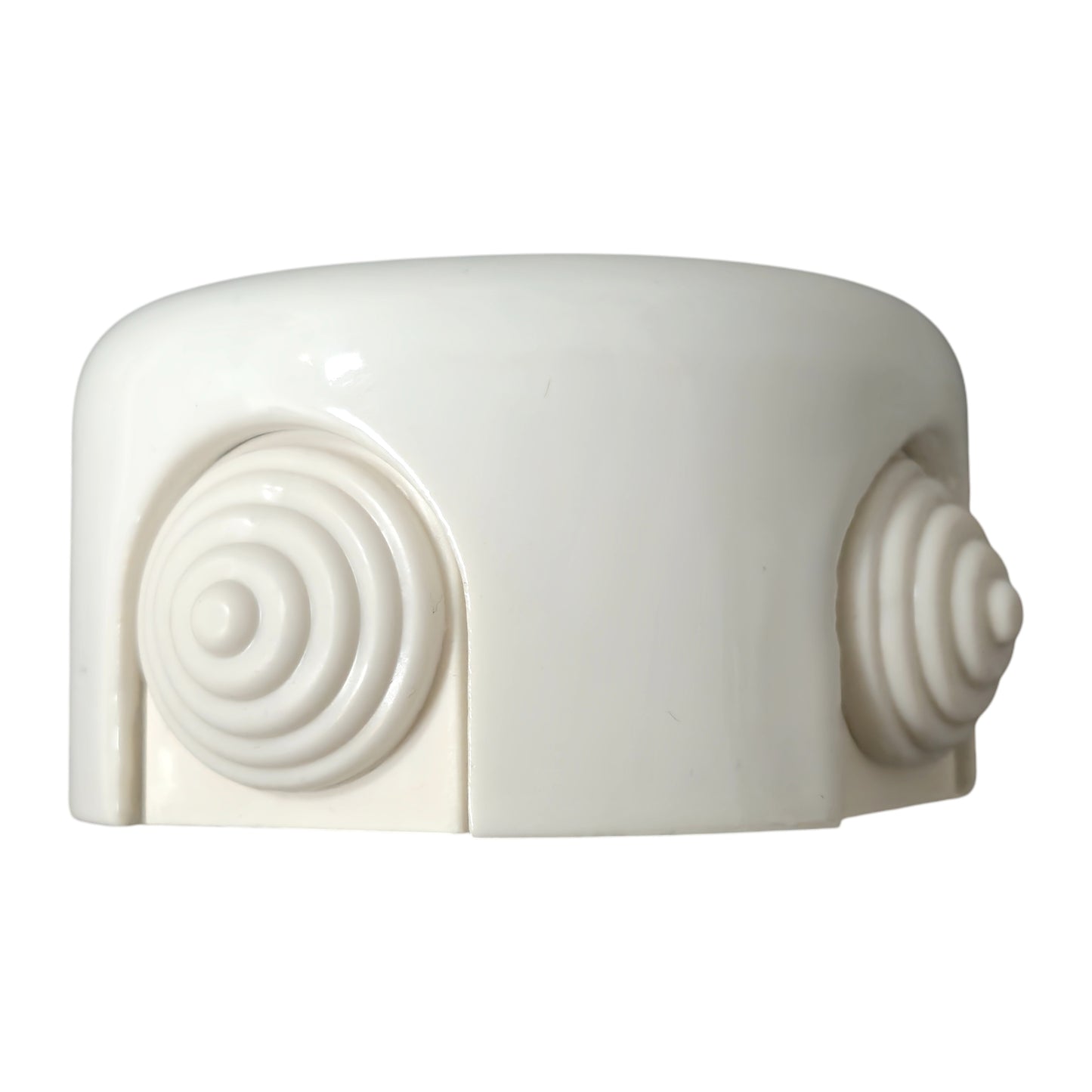 white porcelain junction box, 90x45mm, side