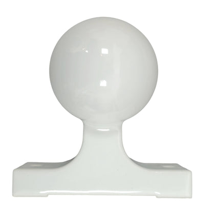white porcelain wall mount E27 lamp holder, back
