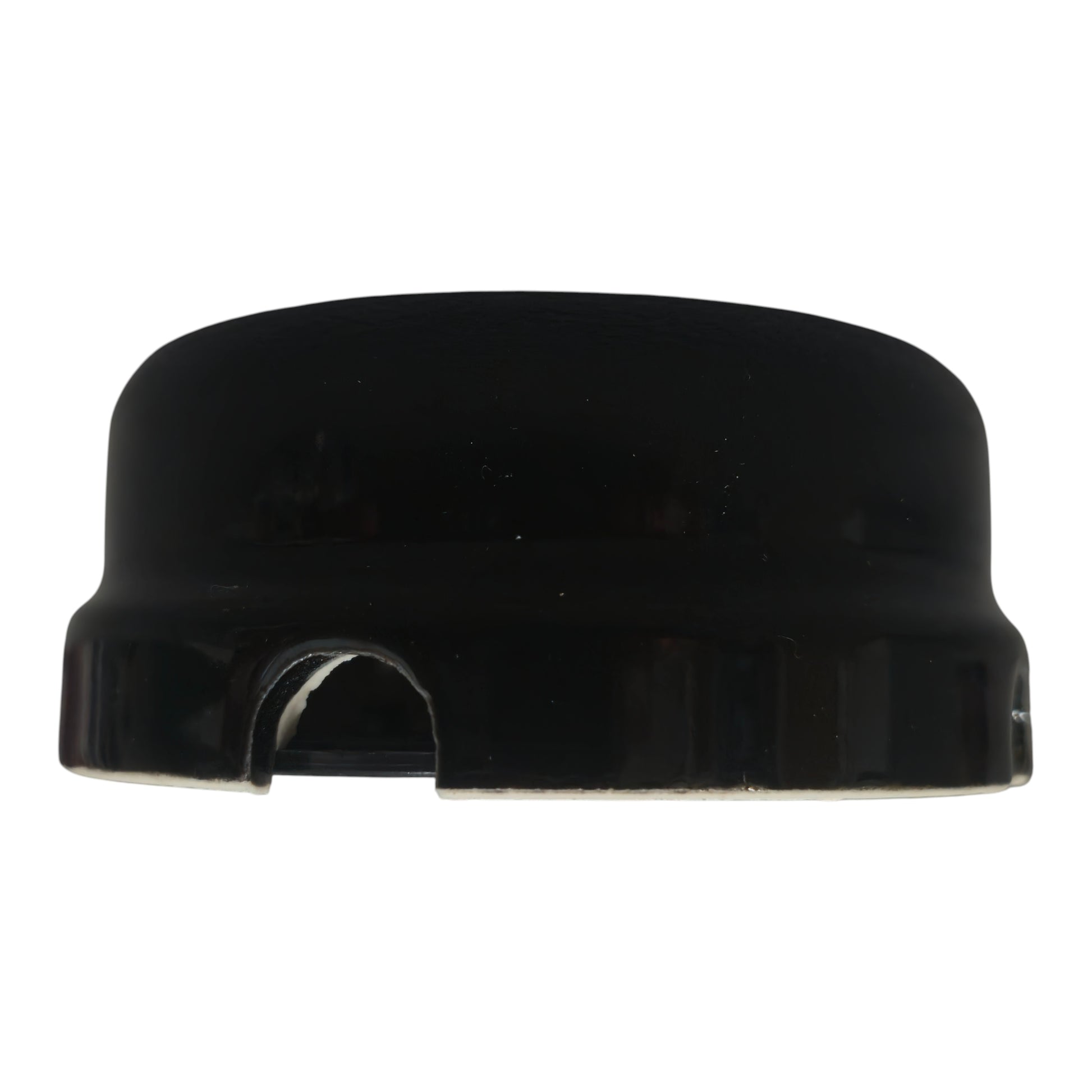 black porcelain junction box, 78x35mm, side