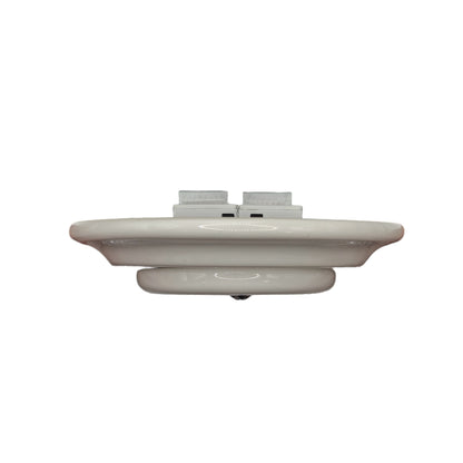 Porcelain Loft Retro Electrical Network CAT.5E Socket RJ45 Flush-Mounting Vintage Cottage Ceramic White