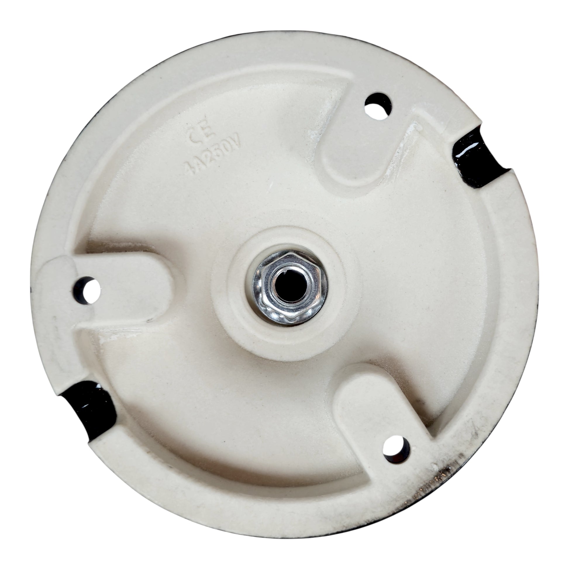 black porcelain adjustable E27 lamp holder, wall mount, bottom