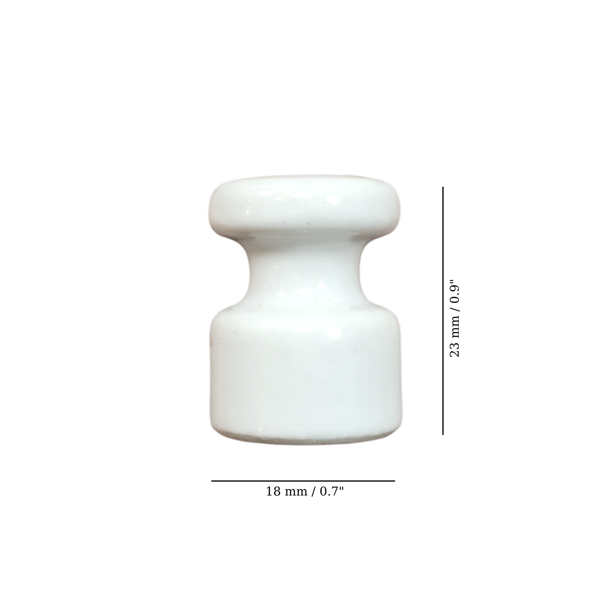 white porcelain insulator 10pcs, measurements