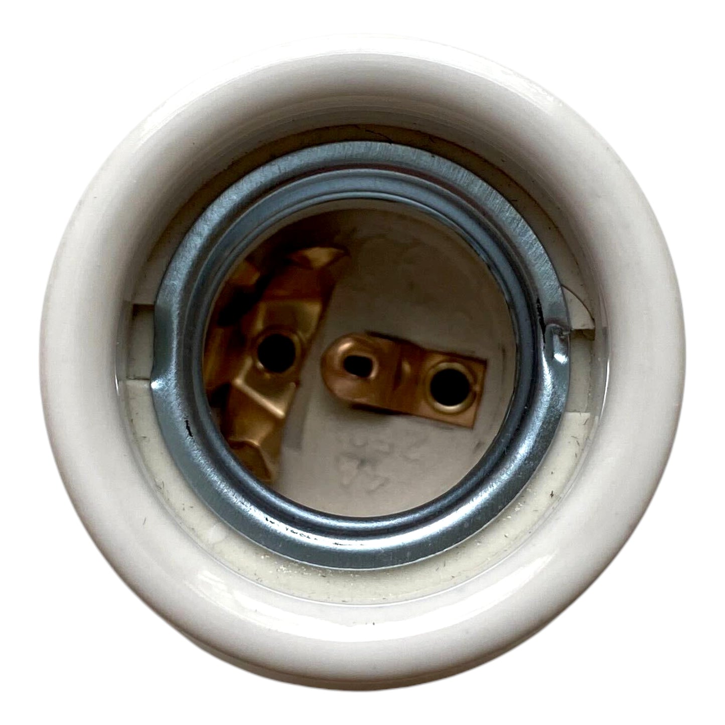 white porcelain hanging apple shape E27 lamp holder, 45x65mm, top