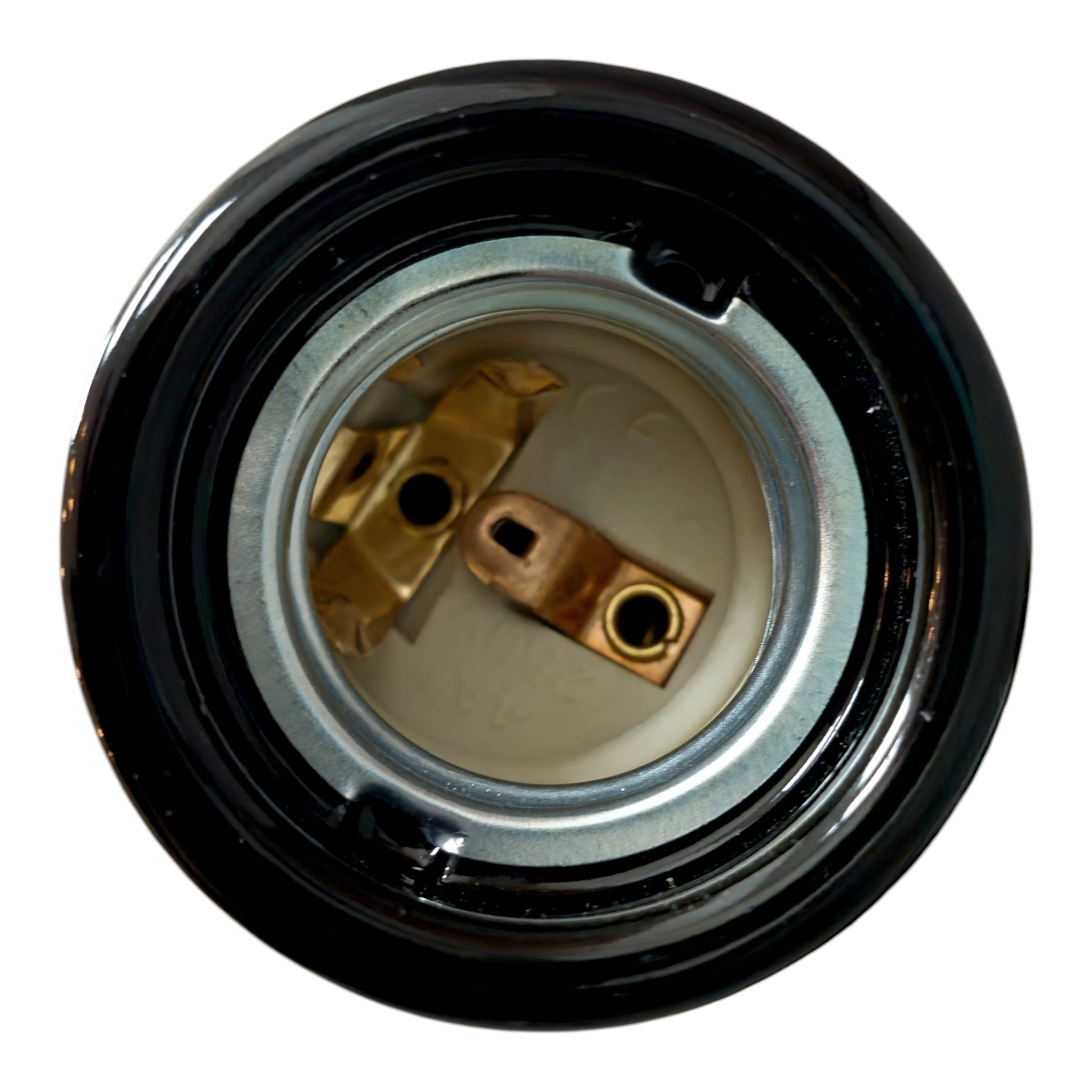 black porcelain adjustable E27 lamp holder, wall mount, holder