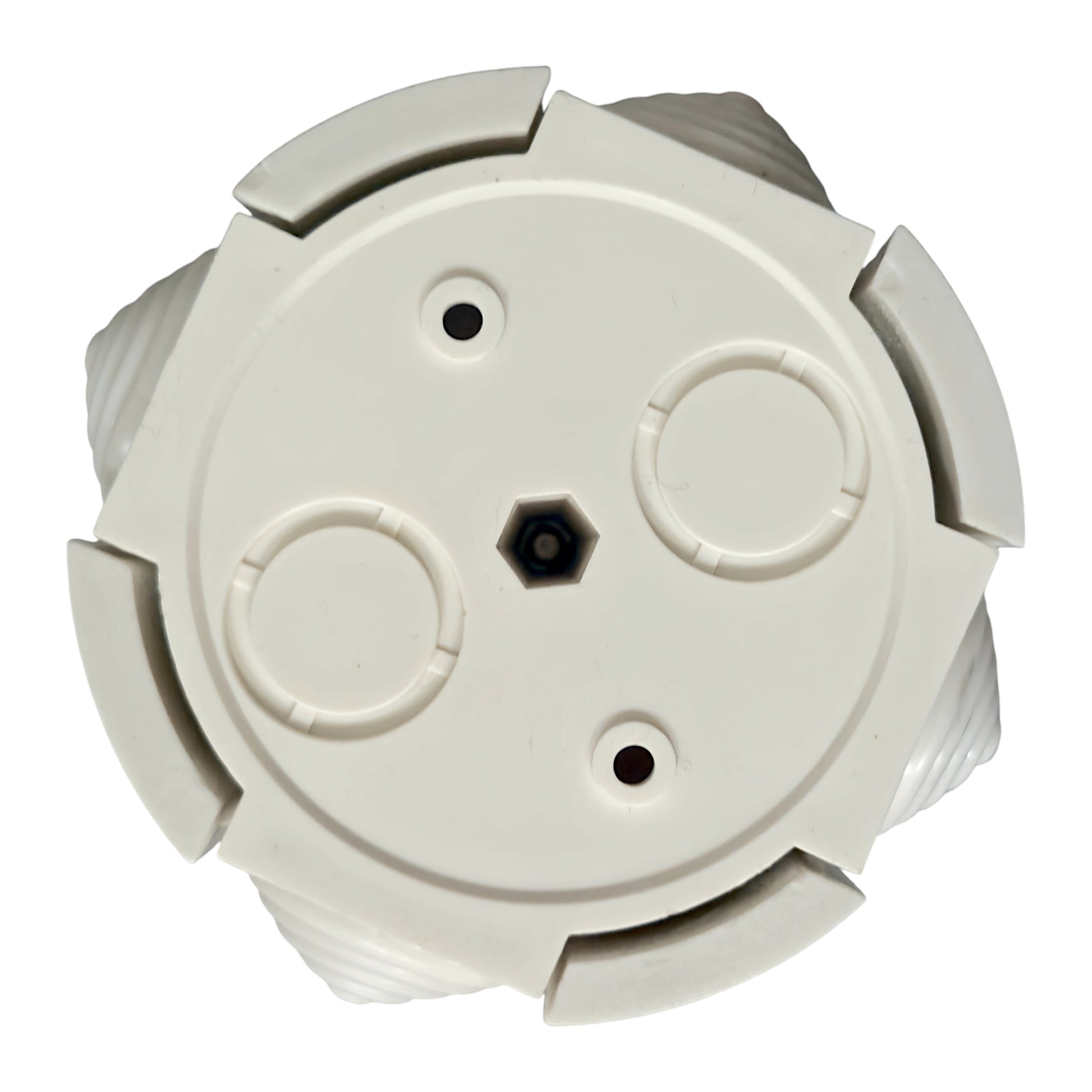 white porcelain junction box, 78x45mm, back