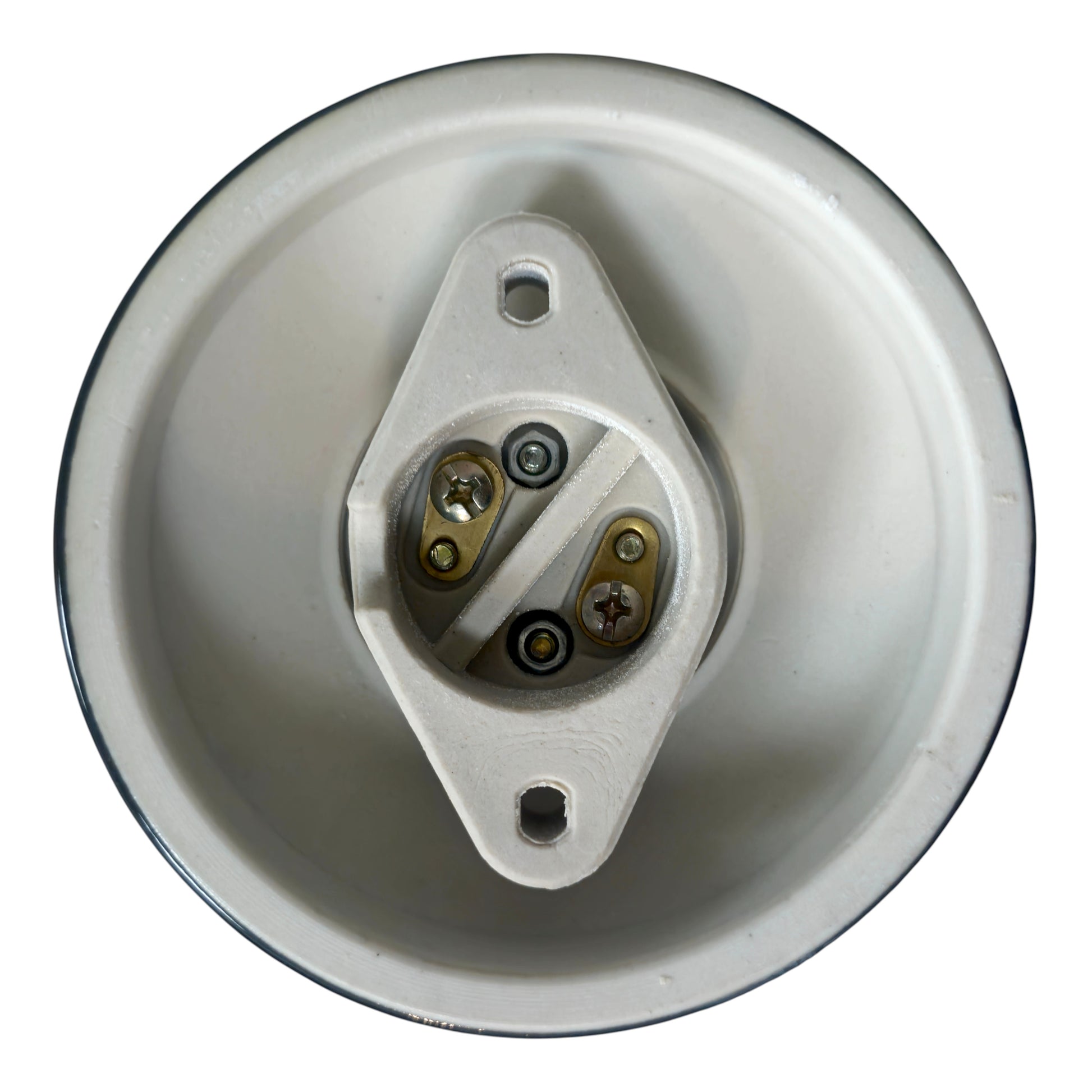 black porcelain high frequency E27 lamp holder, bottom