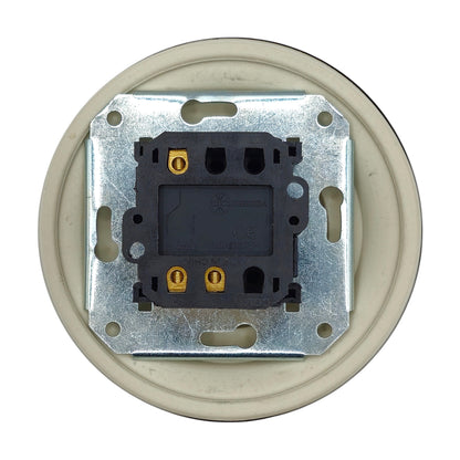Rotary Light Switch Porcelain Loft Retro Single Two-way Flush-Mounting Vintage Cottage Ceramic Black