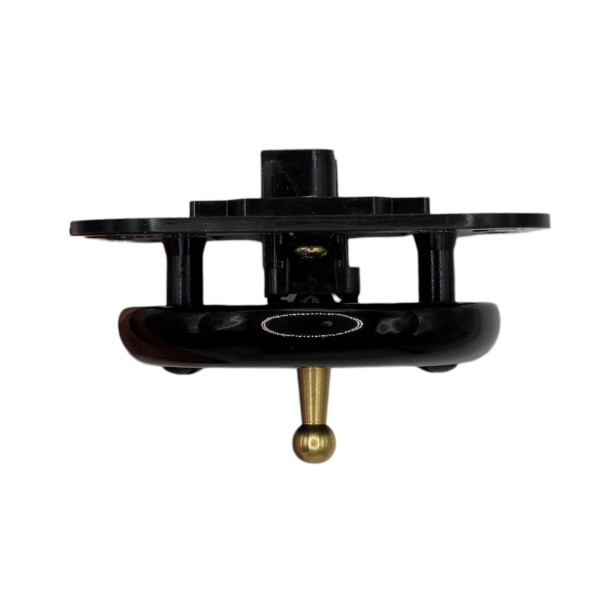 black porcelain 1gang2way toggle switch insert, flush-mount, side