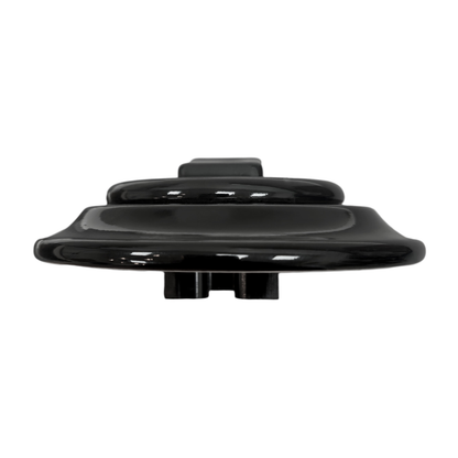 black porcelain 1gang2way big key light switch, flush-mount, side