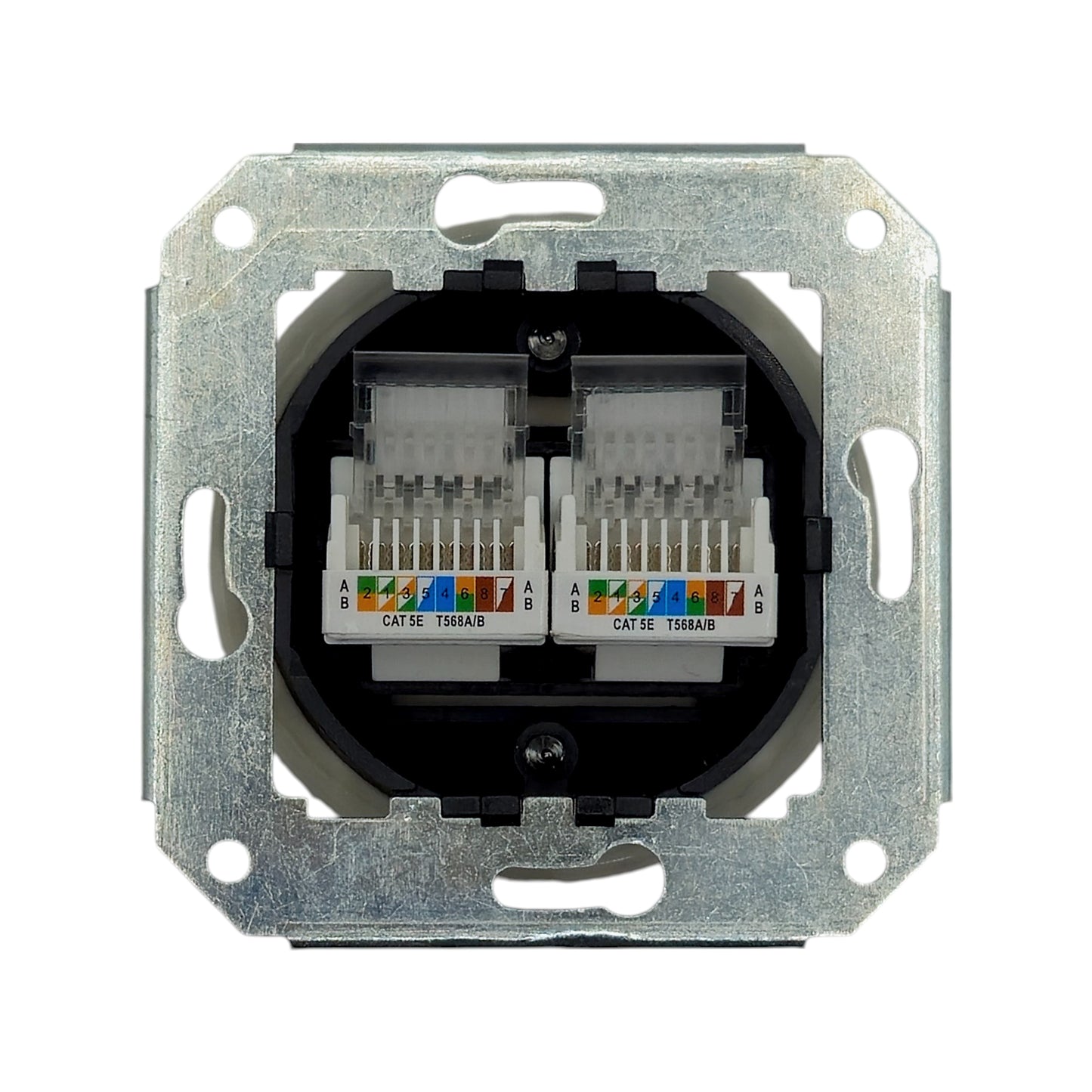 Porcelain Loft Retro Connection Inner Part Electrical Network Socket RJ45 Flush-Mounting Vintage Cottage Ceramic White