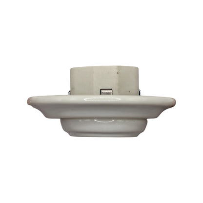 Power Sockets Porcelain German Schuko Loft Retro Electrical Flush-Mounting Vintage Cottage Ceramic White