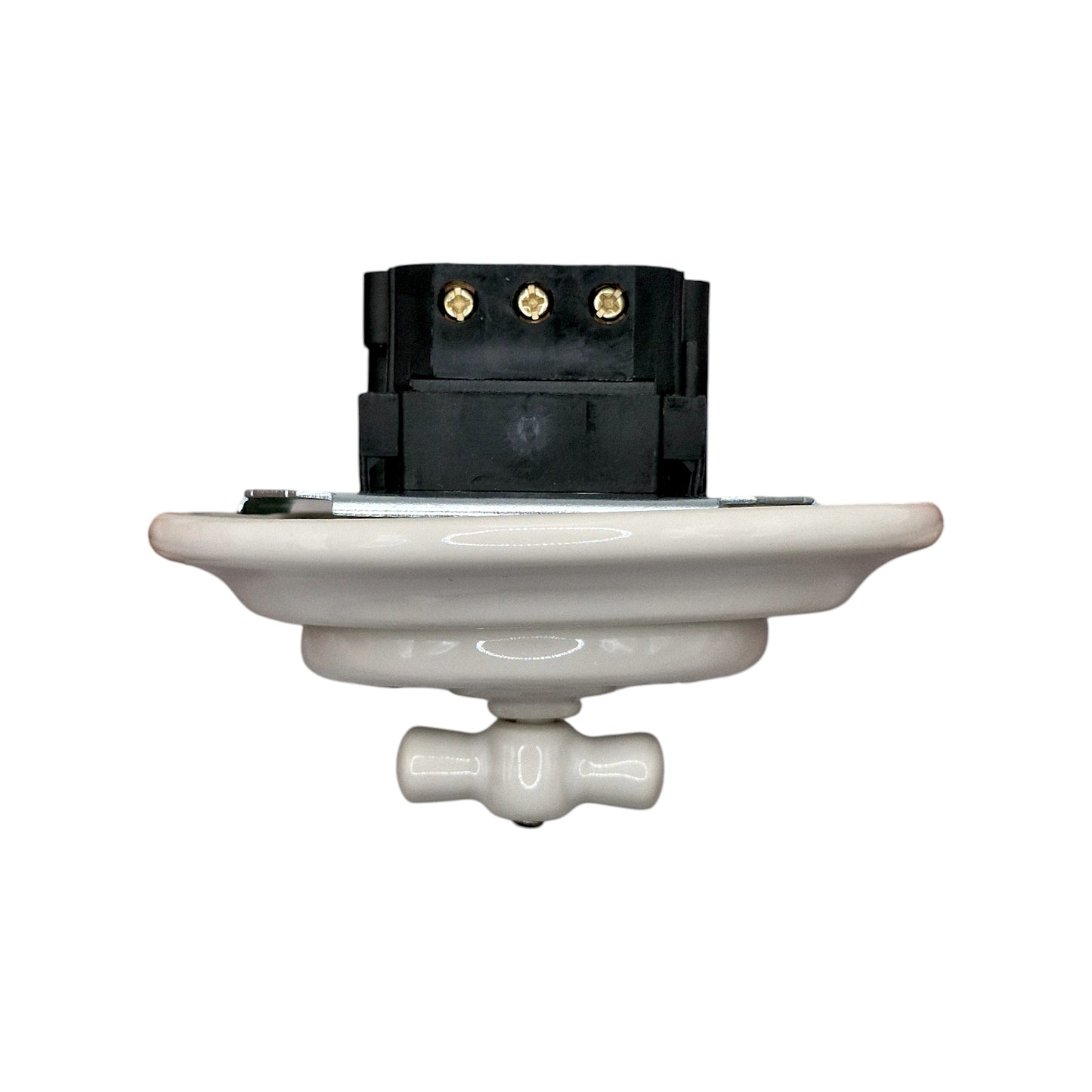 Flush Mount Crossing / Intermediate Light Switch - Single | Porcelain