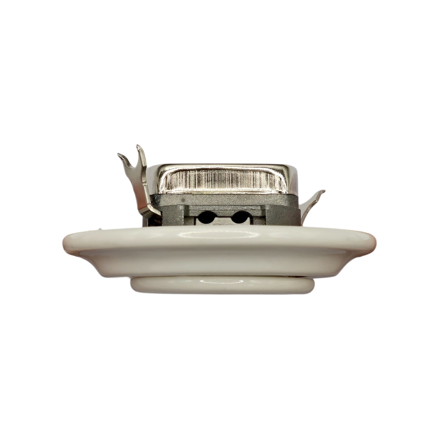 Porcelain Loft Retro Electrical TV/SAT Socket Flush-Mounting Vintage Cottage Ceramic White