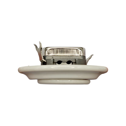 Porcelain Loft Retro Electrical TV/SAT Socket Flush-Mounting Vintage Cottage Ceramic White