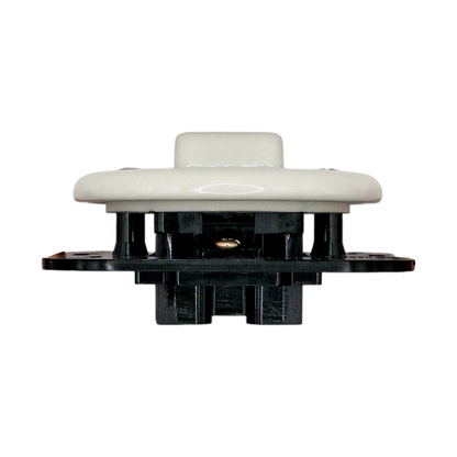 Flush Mount Crossing / Intermediate Rocker Light Switch Insert - Single in White Porcelain